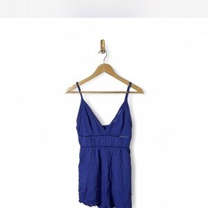 Gianni Bini Romper Women's Medium Cobalt Blue Summer Festival Vacation Casual